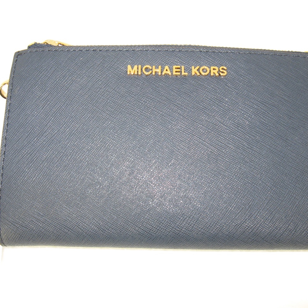 MICHAEL KORS JET SET DOUBLE ZIP WRISTLET WALLET - Picture 2 of 8
